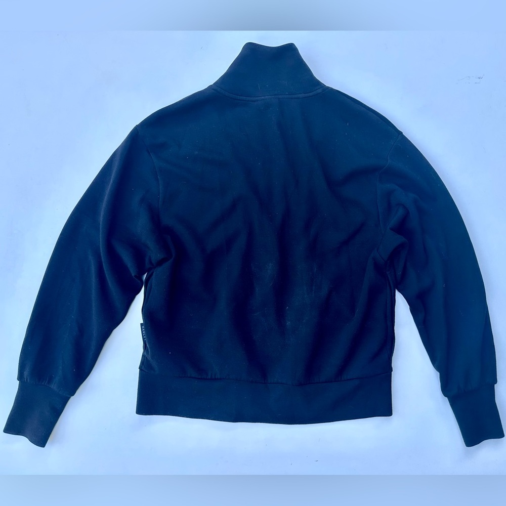 Varley Pelham Zip Through Black Zip-Front Black Women's Sweatshirt Jacket, XXS - Picture 11 of 16